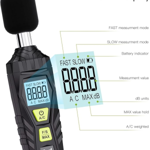 صوت متر دسیبل متر صداسنج دیجیتال Tadeto SL720