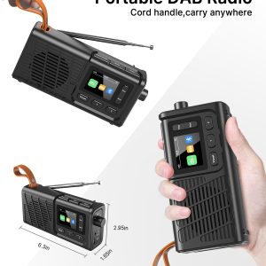 رادیو دیجیتال بلوتوثی DAB/FM شارژی pinci