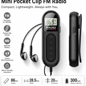 رادیو FM مینی ترانزیستوری هدفون برند FOGARI